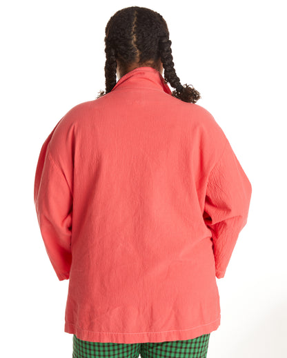 Rugosa Top - Pomegranate - Pebble Cotton